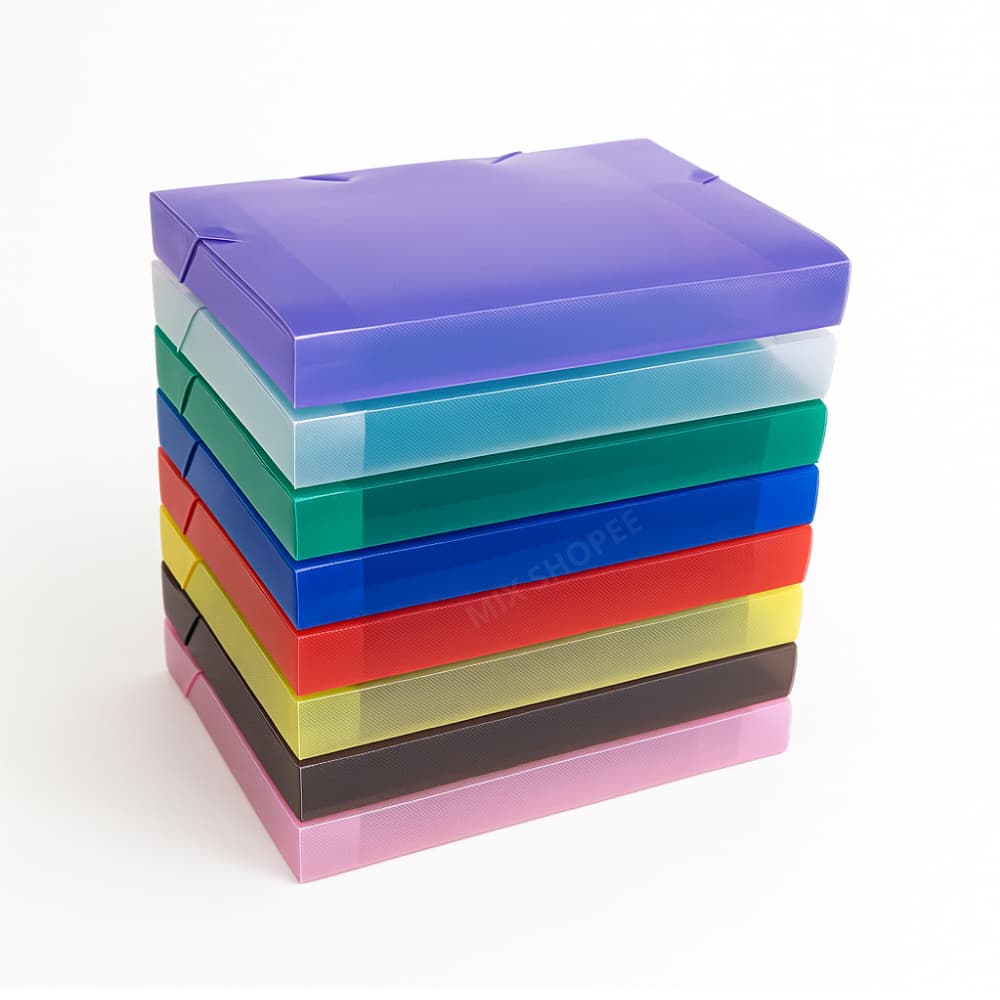 Pasta Plástica Com Elástico Lombo 40mm