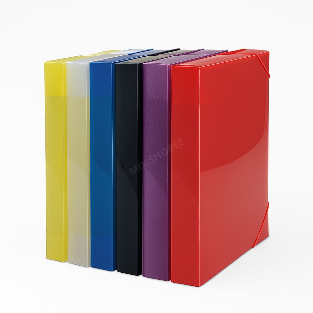 Pasta Plástica Com Elástico Lombo 55 mm