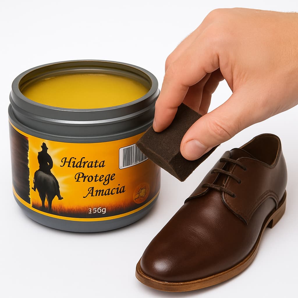 Cera Hidratante Lustradora Couro Amacia Hidrata Protege 250g