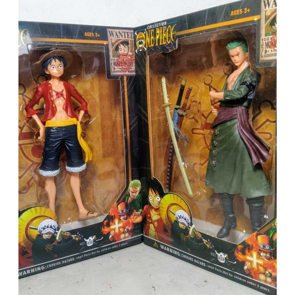 Action Figure One Piece Brinquedo Luffy Zoro Boneco Estátua 18cm / + Outros(escolher)