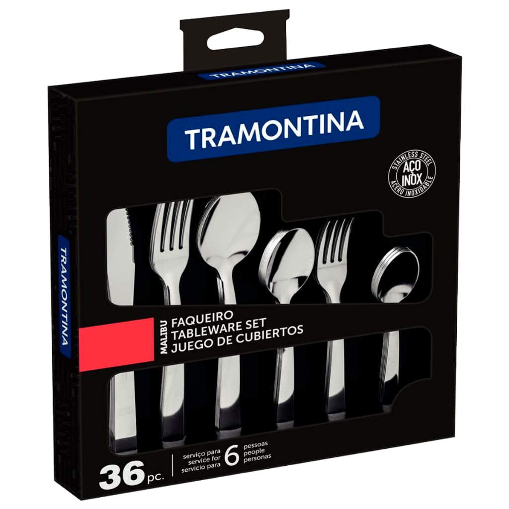 Faqueiro Tramontina Malibu 36 Peças Aço Inox Completo