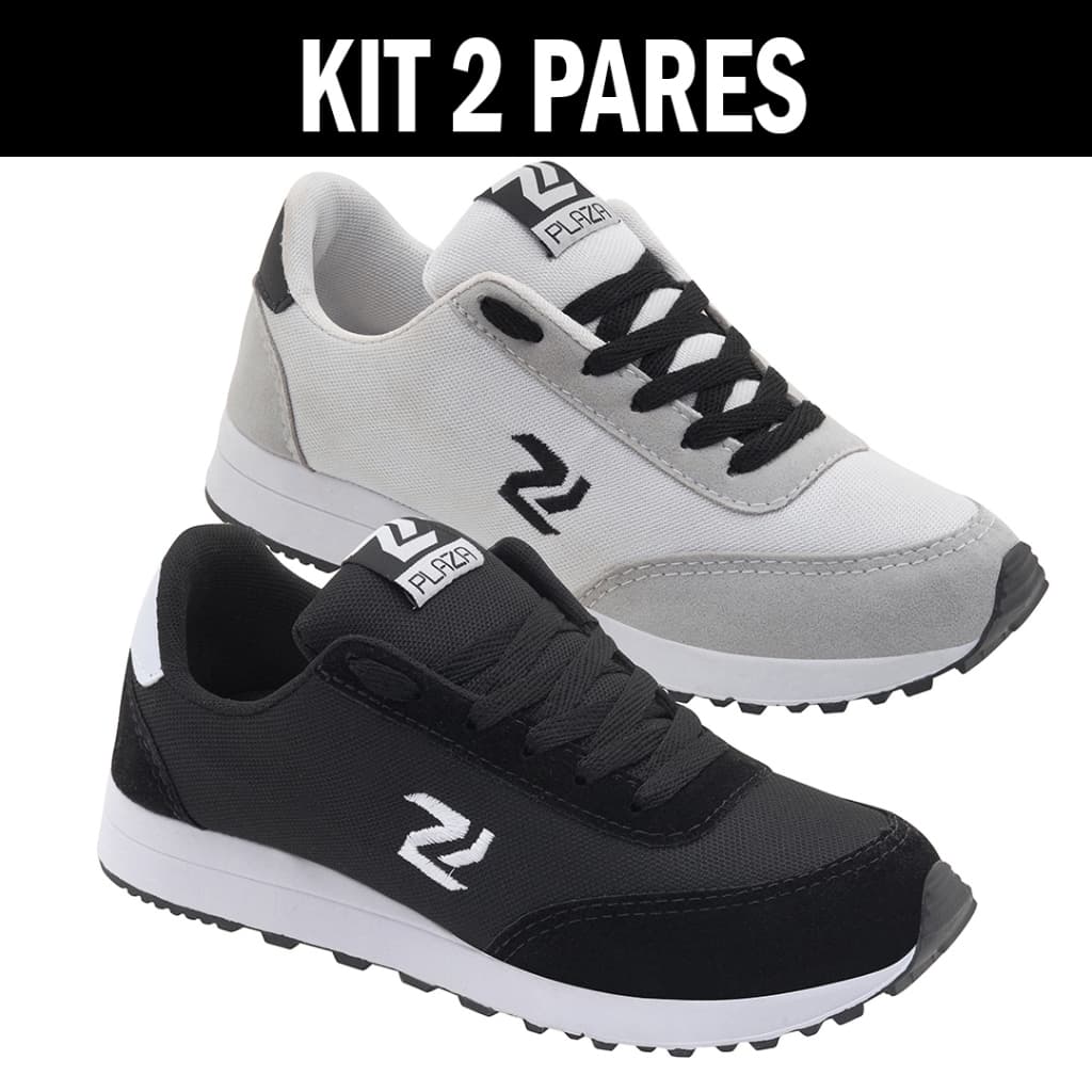 Kit 2 Pares de Tênis Plaza Neo Casual Masculino Promoção