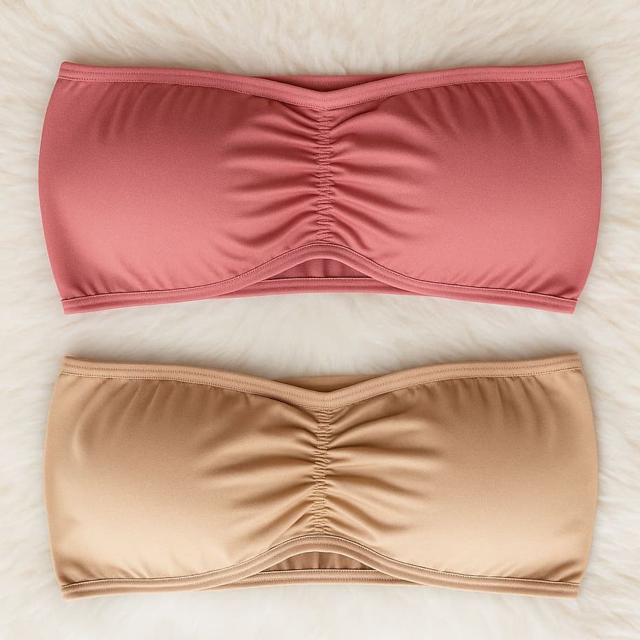 Kit 2 Sutiã Tomara que Caia com Bojo Removível Conforto Microfibra Soutien sai o bojo sem alça
