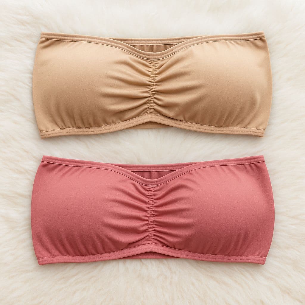 KIT 2 Sutiã Tomara Que Caia Com Bojo Removivel Sem  Alça Soutien Bojo
