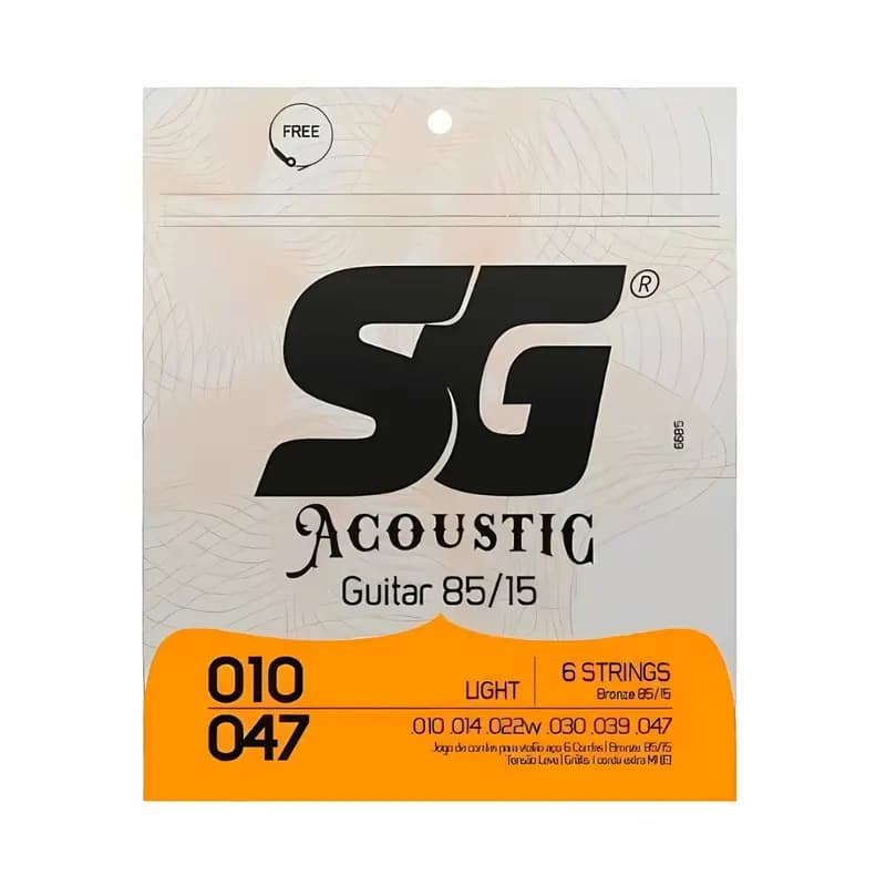 ENCORDOAMENTO SG VIOLÃO 010 AÇO BRONZE 85/15 LEVE