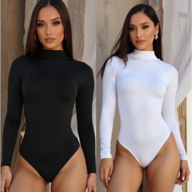 Kit C/3 Body Feminino Gola Alta Segunda Pele Zero Transparênçia !