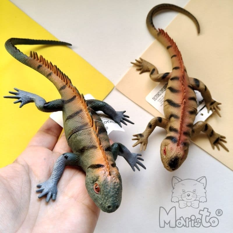 Kit 2 Brinquedos Lagartos Emborrachados com Apito