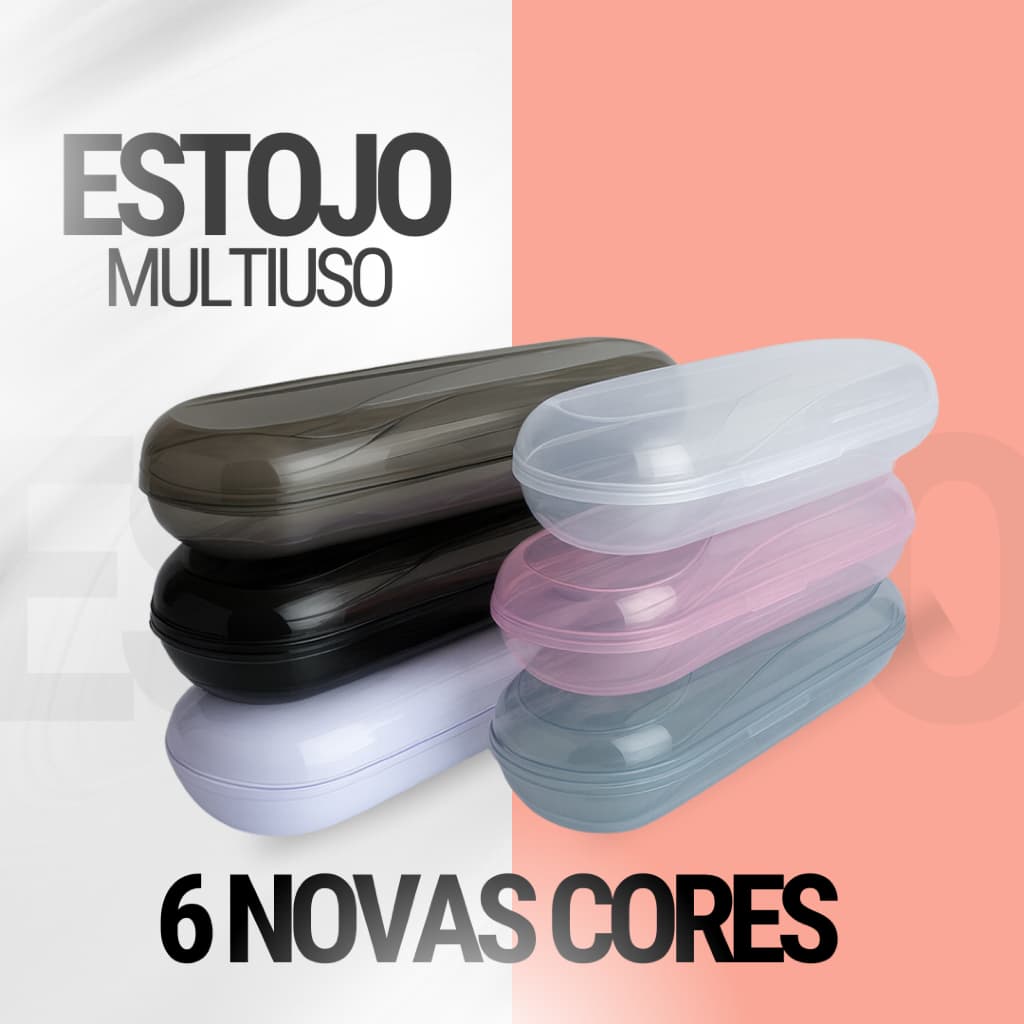 Estojo Multiuso Porta Escova Viagem Diversas Cores