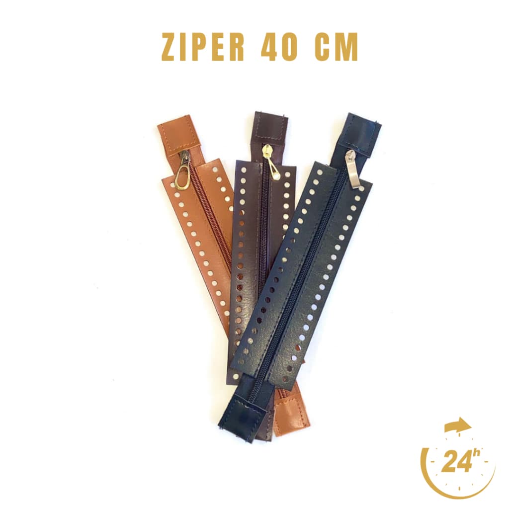 1 - 3 Unidades de ZIPERES 40CM para bolsa de crochê
