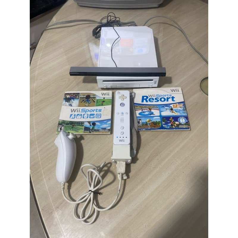 Nintendo Wii Controle Cabos e Jogos