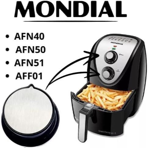Botão P/ Airfryer Mondial Afn40 Afn50 Afn51 Preto Primeira Linha