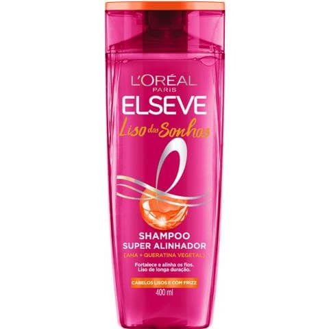Shampoo Elseve Liso Dos Sonhos AHA + Queratina Vegetal 400ml