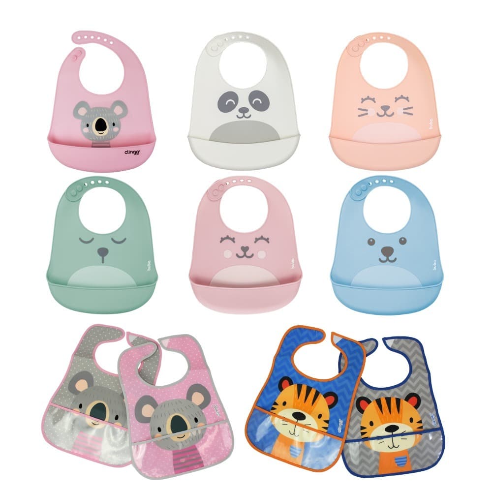 Babador com Pega Migalhas em Silicone