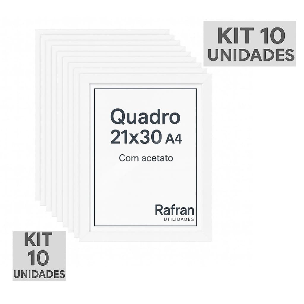 Kit 10 unidades Quadros 21x30 A4 Diploma / Certificado / Fotos