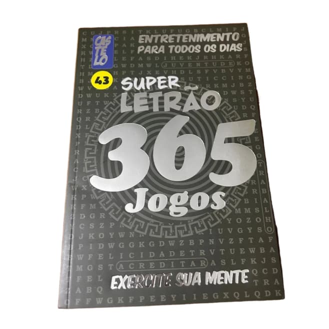 1 LIVRO CAÇA PALAVRAS SUPER LETRÃO 365 JOGOS - ENVIO IMEDIATO