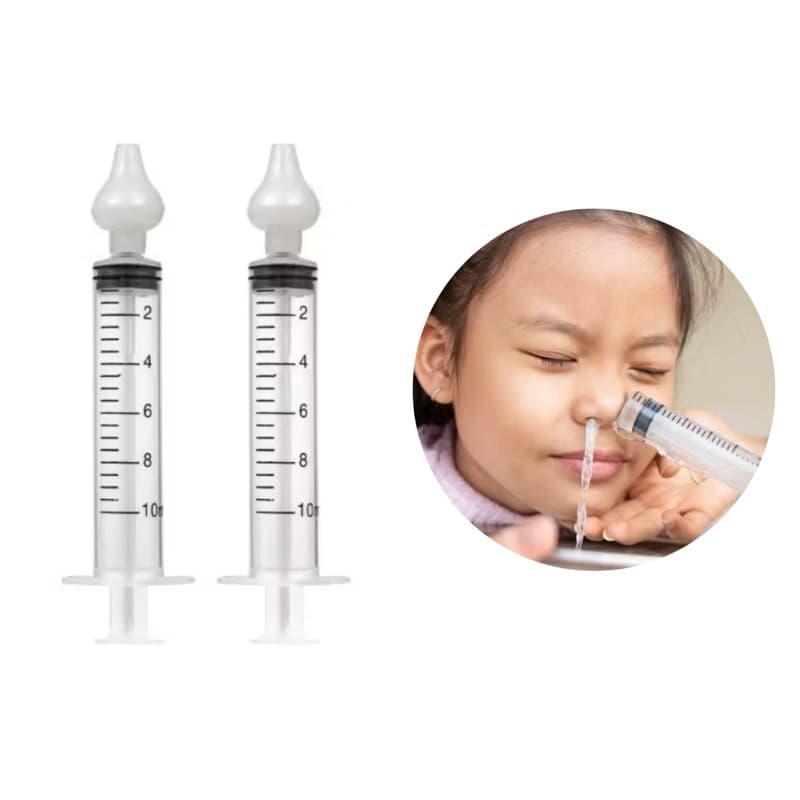 LAVADOR NASAL SERINGA BUBA - alivia a congestão nasal do bebê/criança
