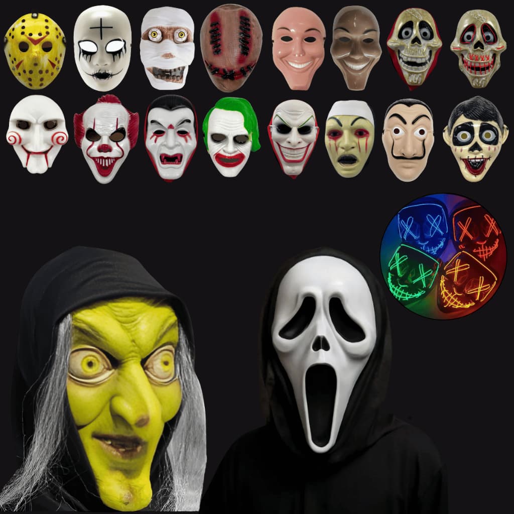 Máscaras Halloween Personagens / Máscara Plástico Fantasma Hockey / Festa Fantasia Evento