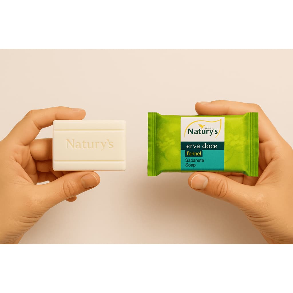 Kit 100 Sabonetes Mini Erva Doce 13g Para Hotel, Motel, Pousada, Spa, Eventos Economia e Praticidade