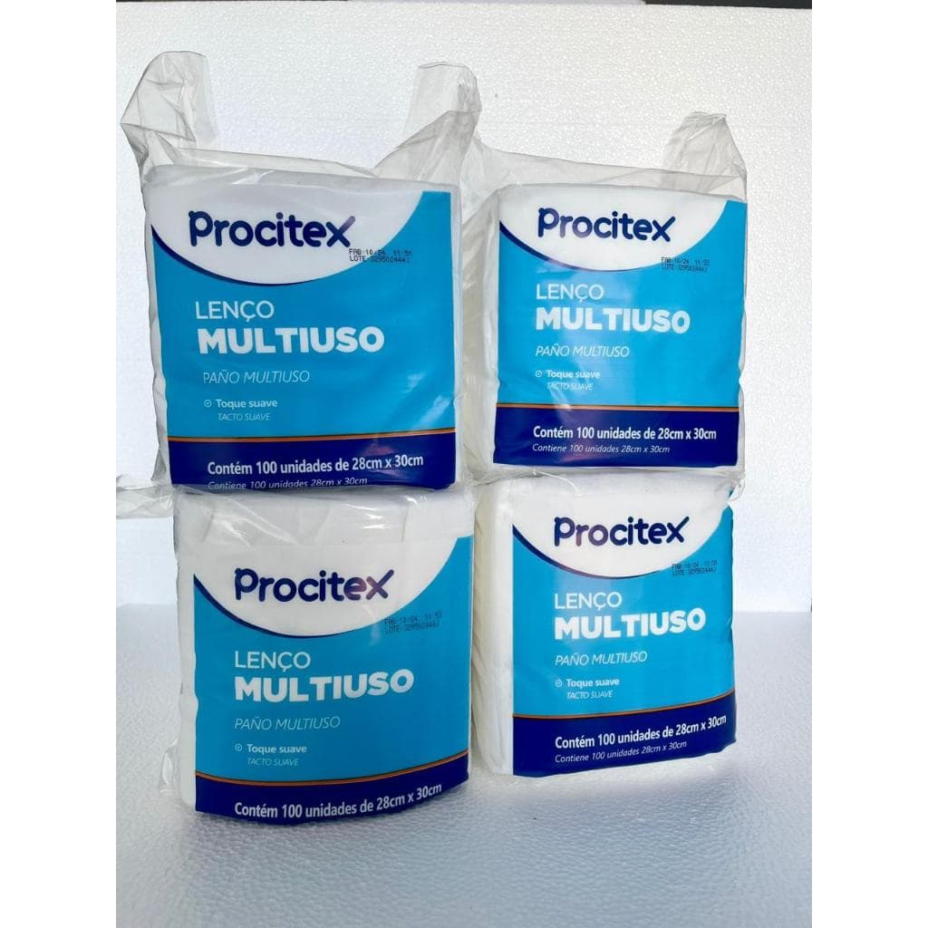 Lenço P/ Banho 28x30 Não Tecido C/400 Unidades - Procitex - Cremer - ENVIO EXPREES