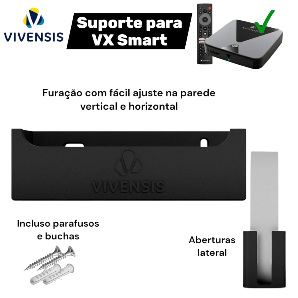 Suporte de parede para Vivensis TV SAT VX SMART