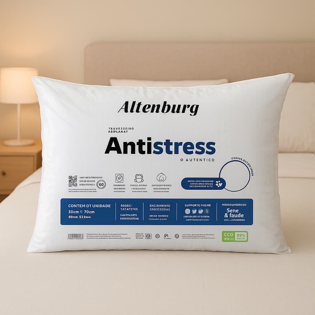 Travesseiro Antistress Com Fios de Carbono Altenburg