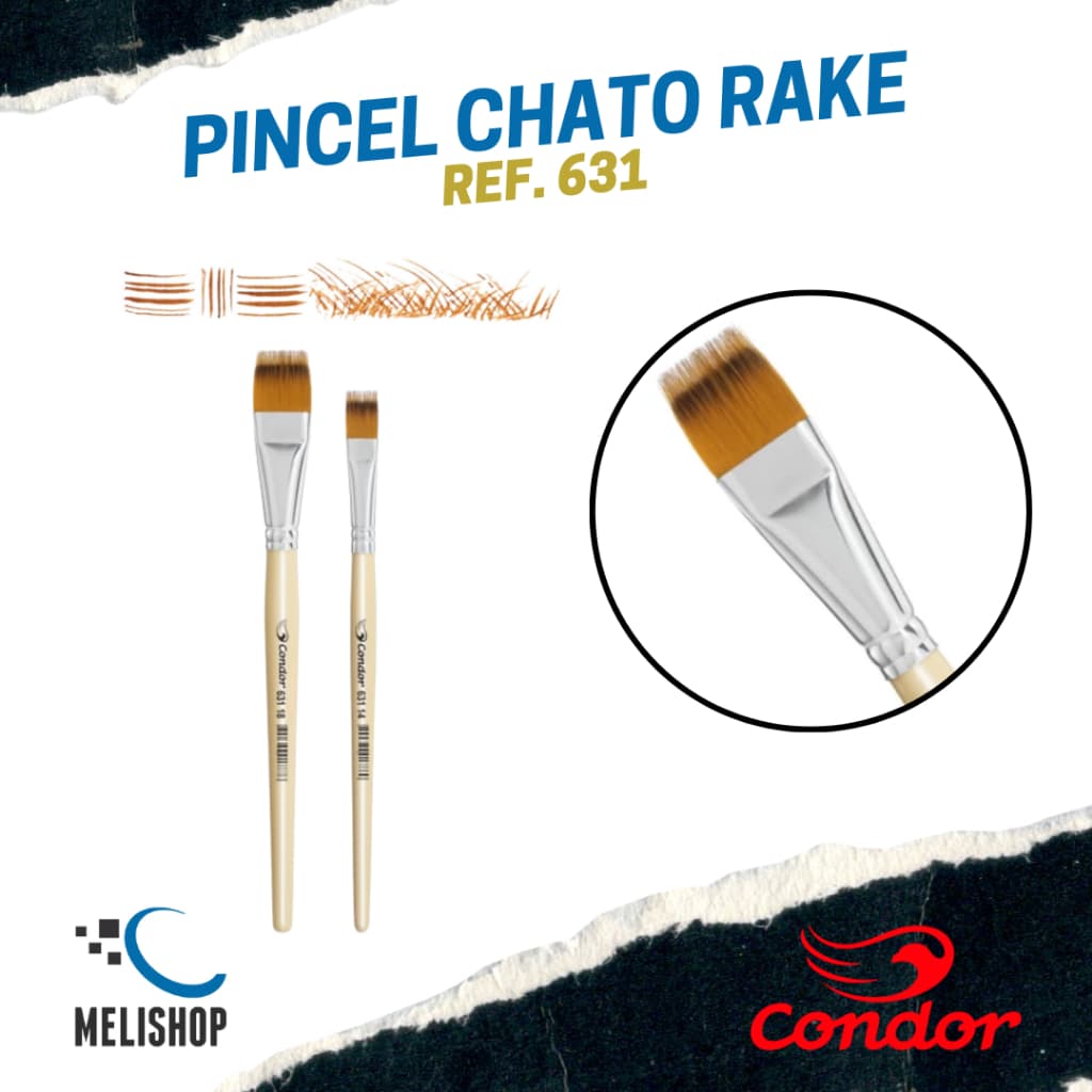 Pincel Artístico Chato Rake REF. 631 Condor