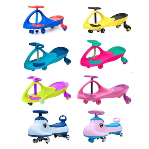 Carrinho de Rolimã Super Car com Led Suporta até 100kg Unitoys