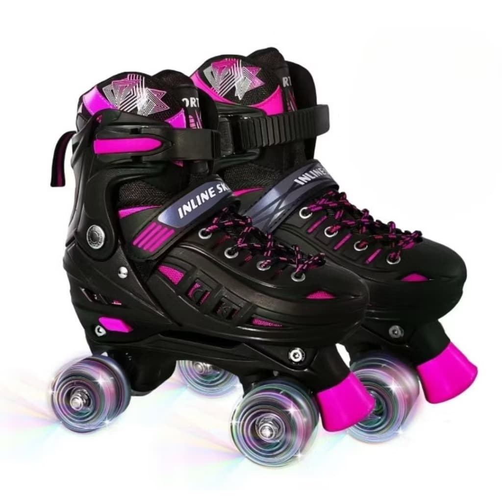 Patins Infantil 4 Rodas Com Luz De Led Com Kit Proteção ou Sem Proteção Envia Rapido