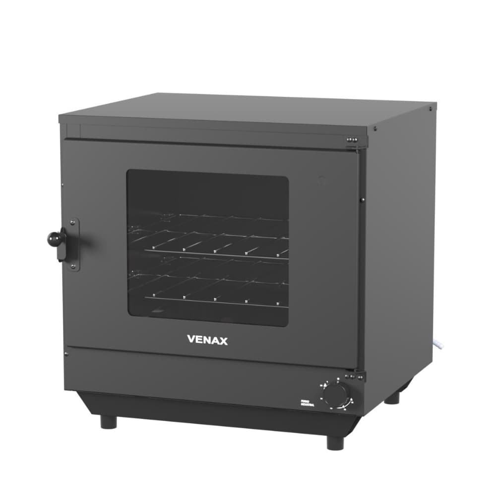 Forno Industrial FI77 Venax 77L, de Bancada a Gás GLP, 2 Prateleiras Reguláveis e Porta com Visor