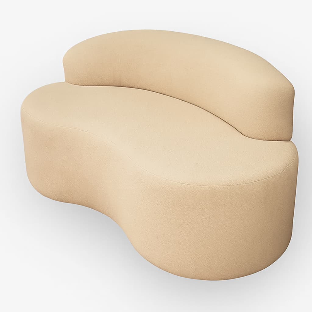 Sofá Puff Orgânico Slim Cloe – Sofisticação para Sala e Escritório 1 metro