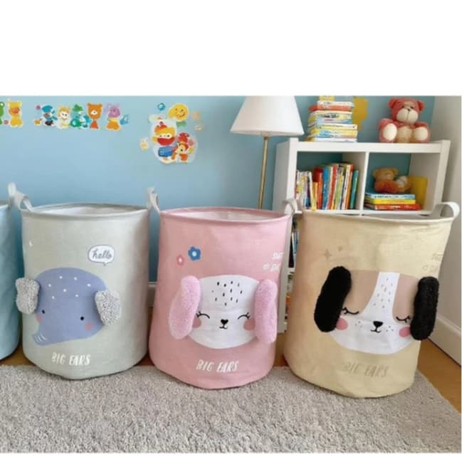 Cesto Dobrável Infantil Organizador Multiuso Animal