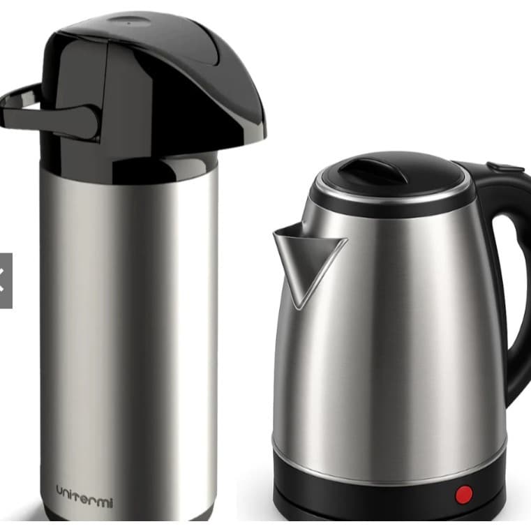 Kit Garrafa Térmica 1L + Chaleira Elétrica 1,8L 110v OU 220v - Unitermi