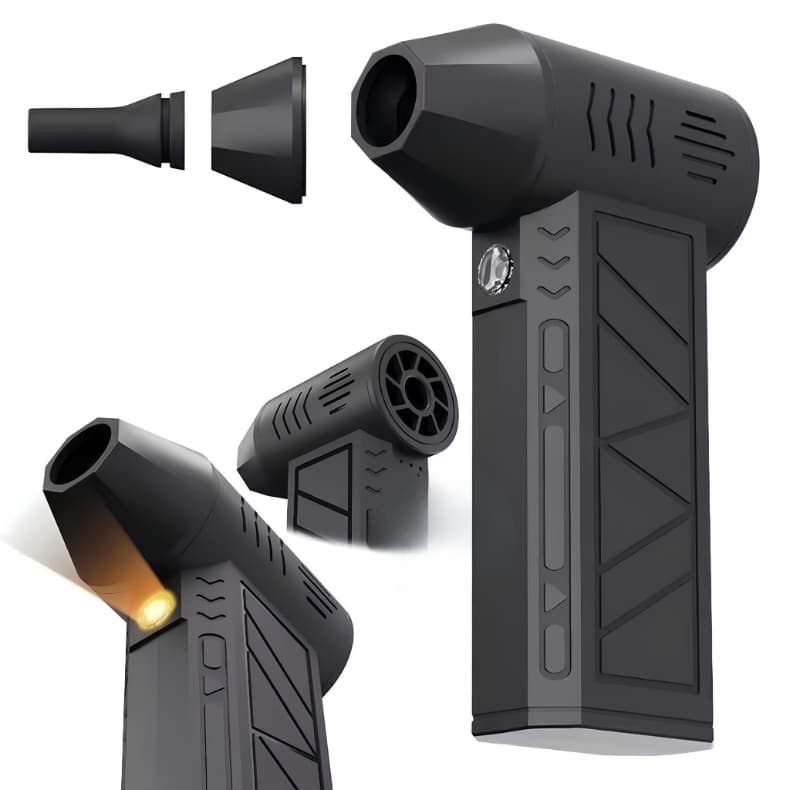 Soprador Turbo à Jato Portátil 130.000 RPM – Motor Brushless, Sem Fio e Super Potente