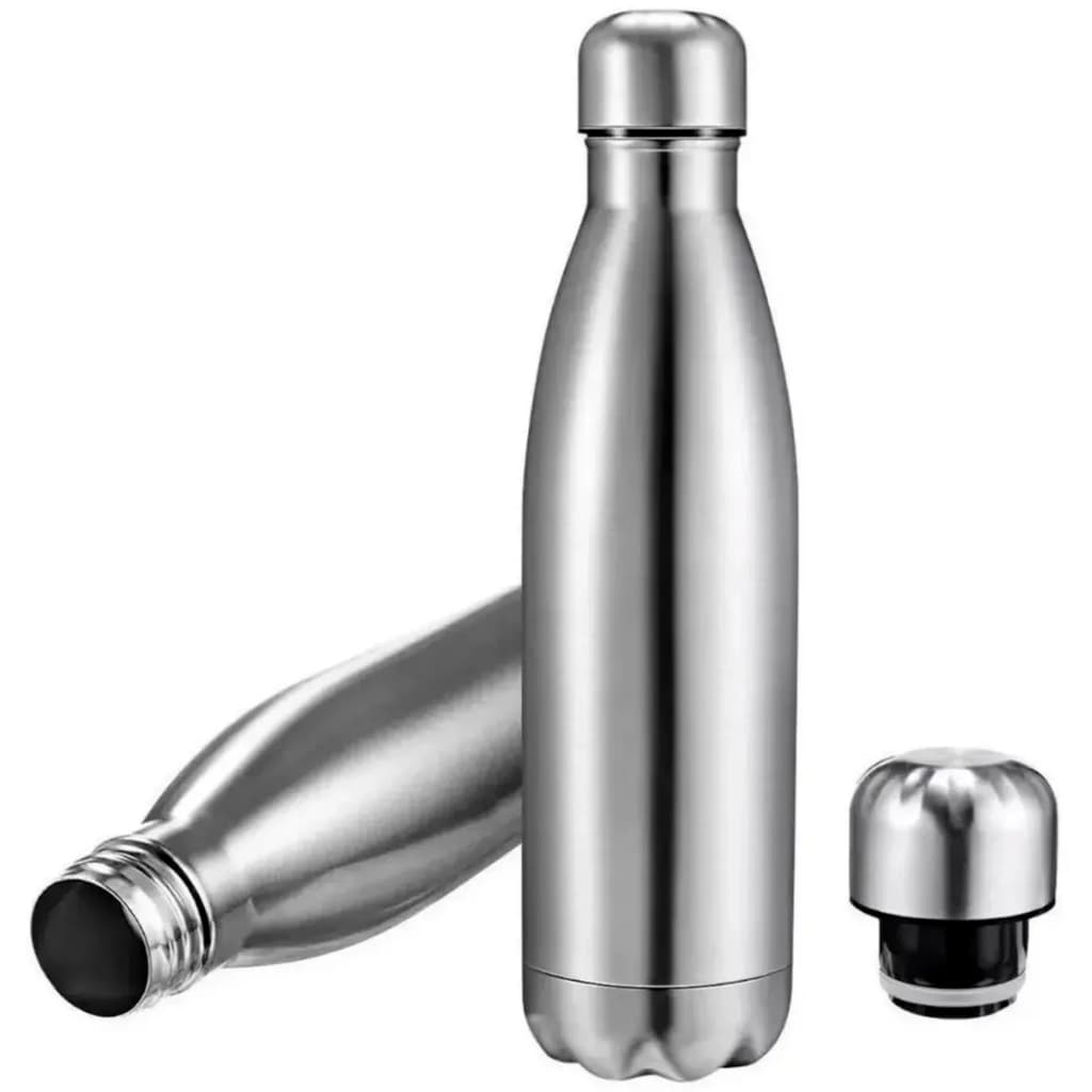 Garrafa Inox Térmica Portátil 500ML Hidrate-se Em Movimento Viagens Esportes Trabalho