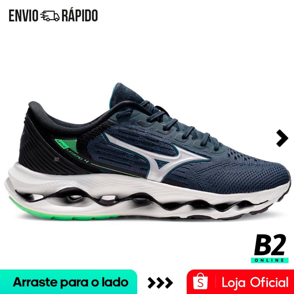 Tênis Mizuno Wave Legend 4 Masculino Original Com Nota Fiscal e Garantia