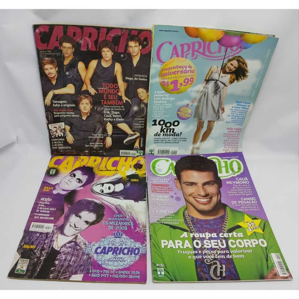 Revistas Capricho Edições Diversas