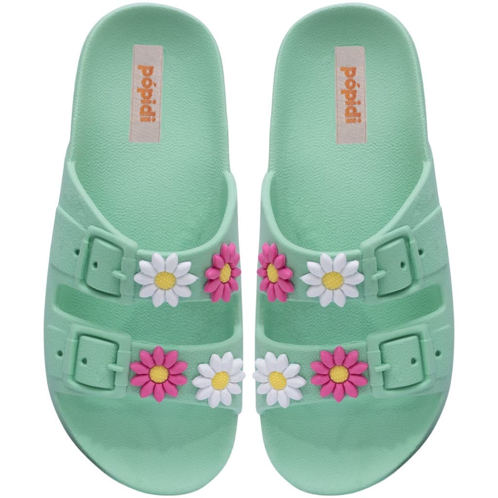 Chinelo Infantil Feminina Menina Nº 25 ao 40 Sandália Papete Moda Slide Flor 12.59