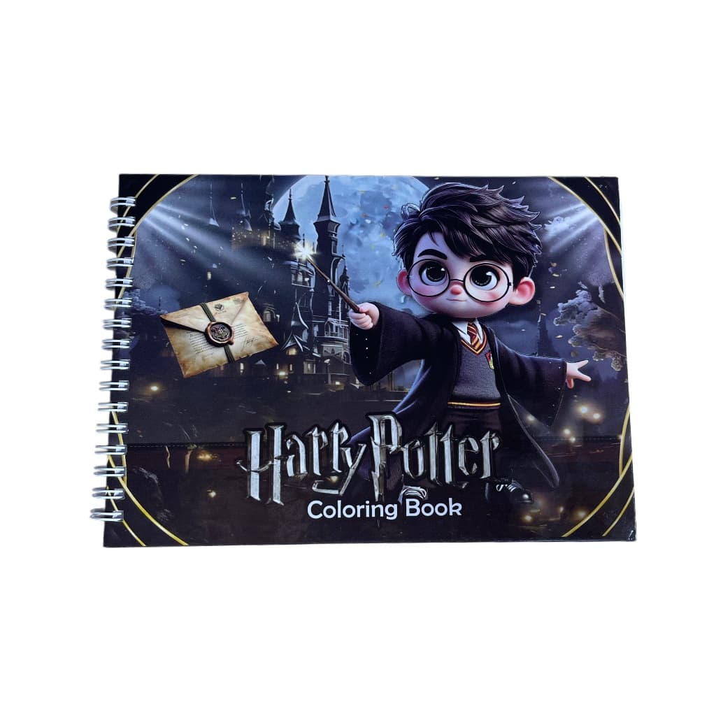 Livro de Colorir Harry Potter Colecionável Pintura Desenho Estilo com 50 Desenhos