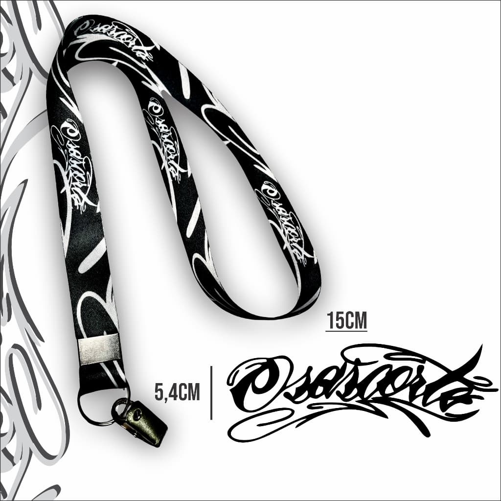 Cordão Chaveiro Osascorte e Adesivo para moto carro