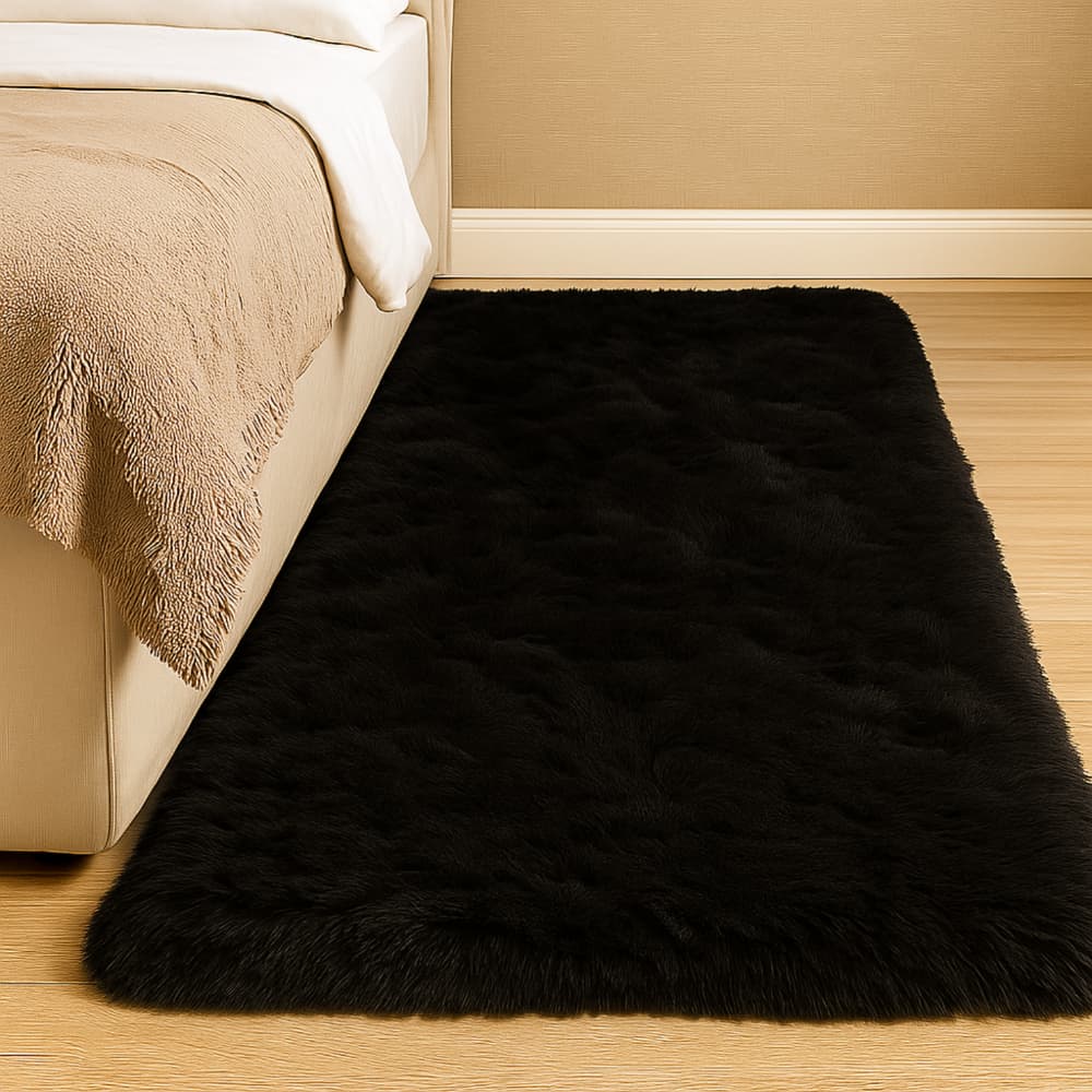 Tapete Passadeira Felpuda 2,00 X 0,60 Mt Para Quarto Antiderrapante