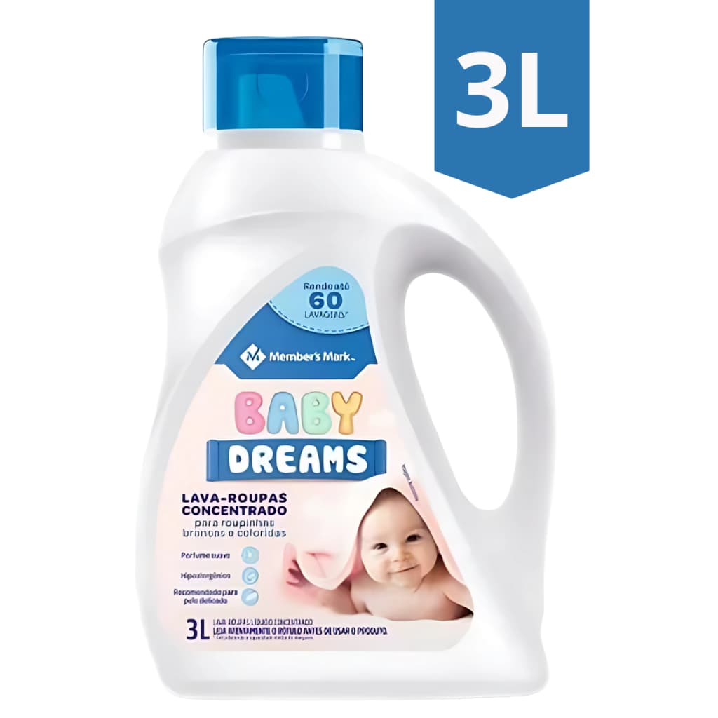 Lava-roupa Concentrado Baby Dreams Roupinha De Bebê Galão 3 litros