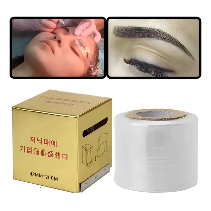 kit com 1 pcs Plástico Filme Caixinha com 200m e Com Lâmina de Corte