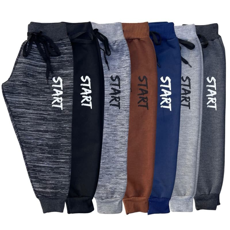 Kit 4 Calças Moletom Moletinho Infantil Menino/Menina com cadarço