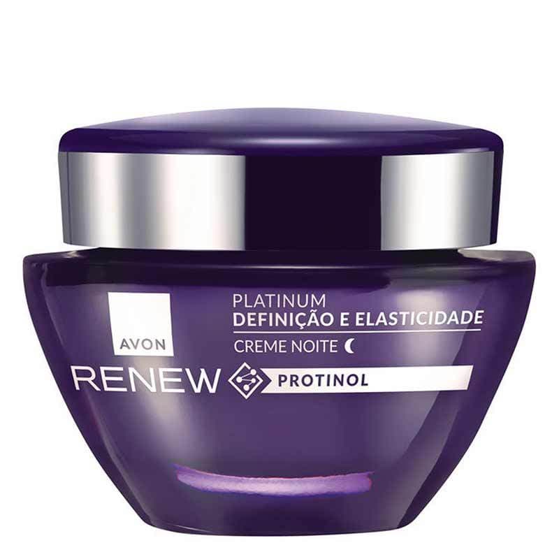 Renew Platinum Creme Noite 50g Avon -Nova Embalagem