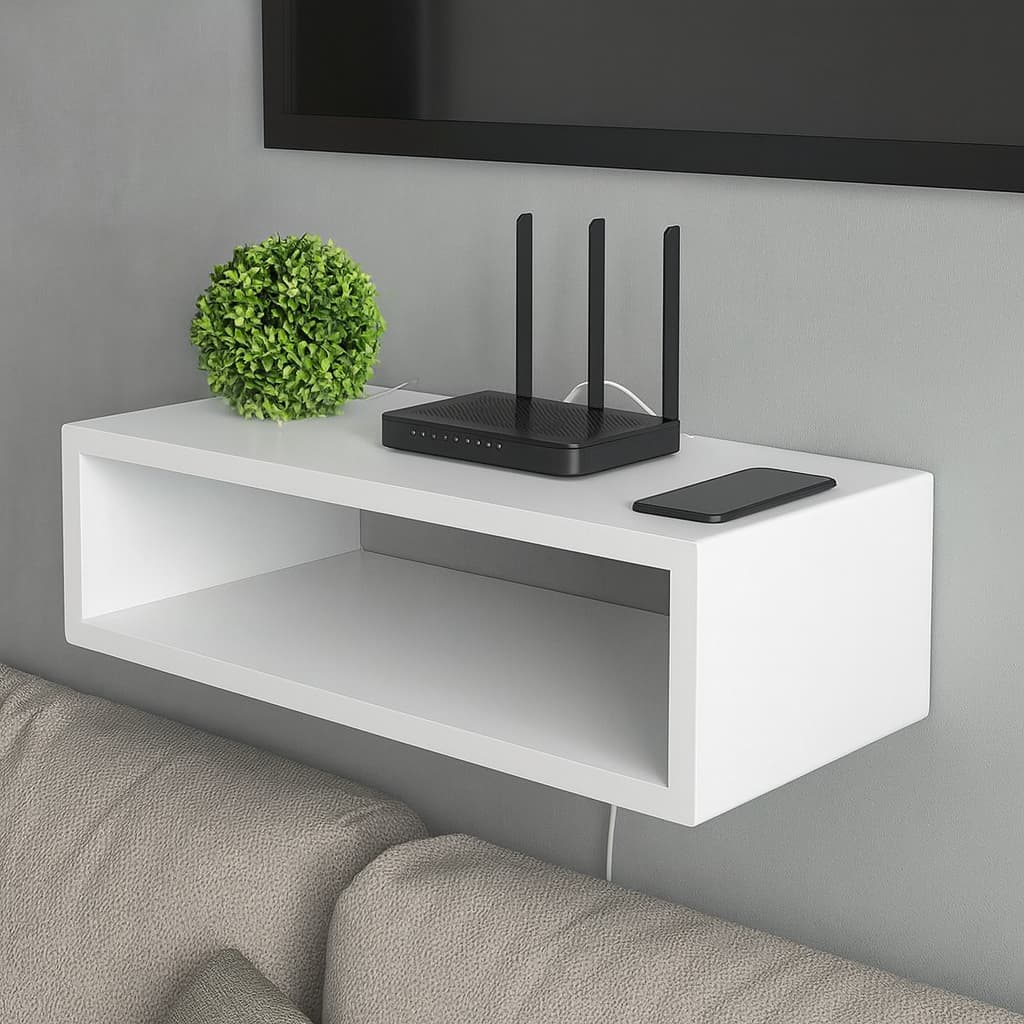 Suporte de Parede Para  Roteadores Conversores Porta Controle Tv