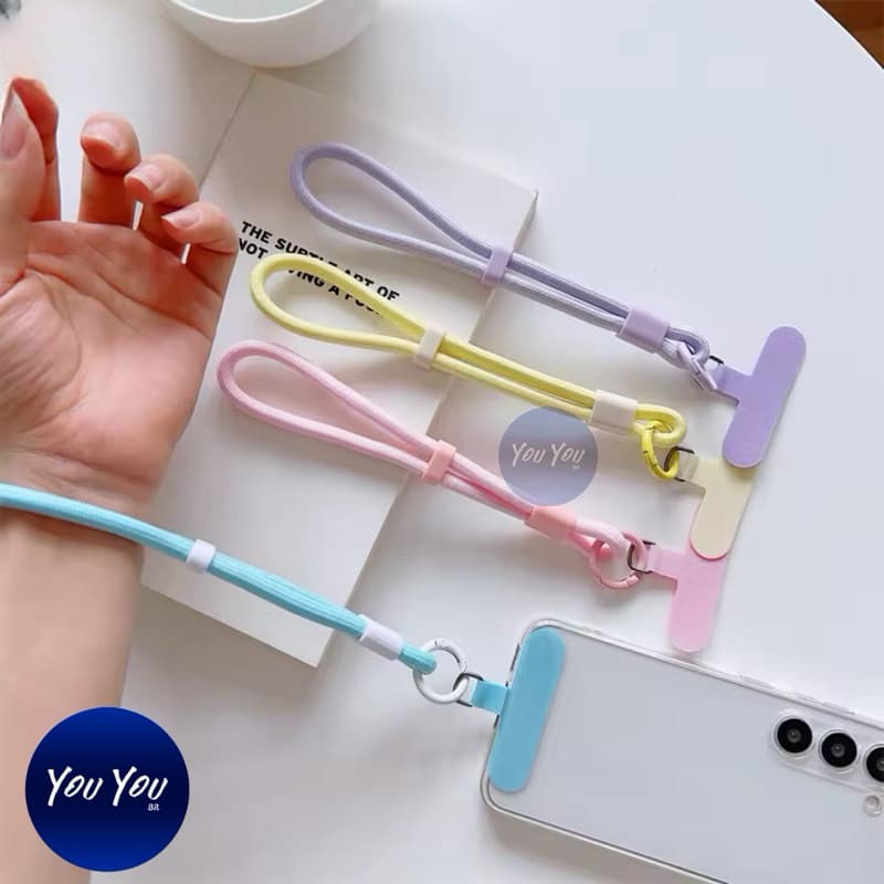 Cordão ajustável pendurado corda mão pulseira de pulso para celular universal curto pulseira de segurança