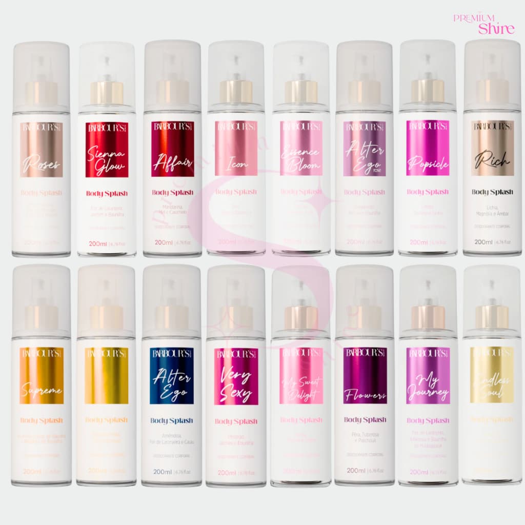 Body Splash Barbour's Beauty Feminino 200ml - Todas as Fragrâncias