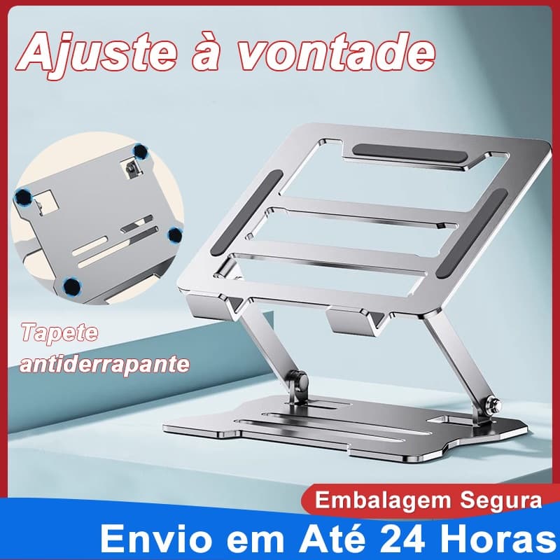 Suporte Metal Mesa Notebook Tablet Aero Stand Lay523 Ate 17 Polegadas