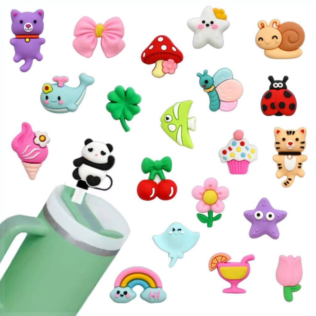 Tampa Para Canudo Copo Térmico Protetora de Silicone Reutilizável 10mm