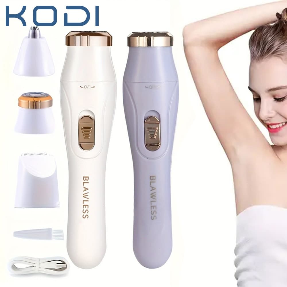 Depilador Elétrico 3 em 1 Recarregável | Aparador de Pelos Multifuncional Sem Irritação M1